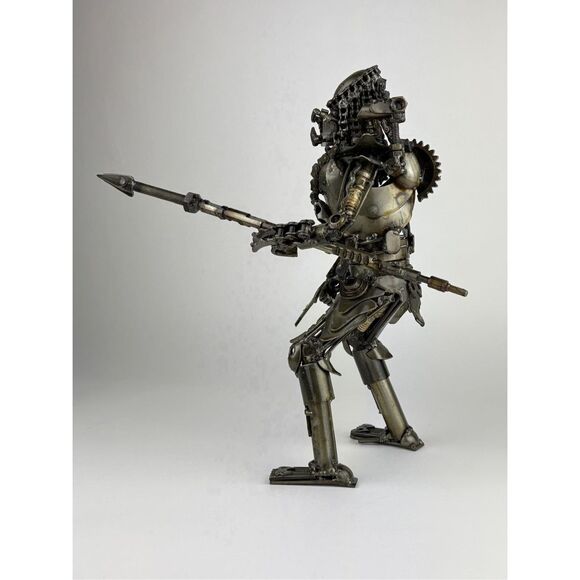 Predator Hunter Scrap Metal Art Sculpture Collectible Film Gift Brutalist Large - Picture 4 of 10